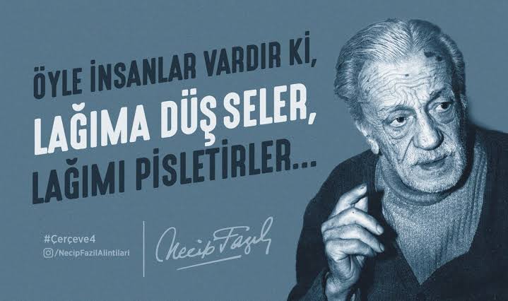 Öyle insanlar vardır ki
Lağıma düşseler
Lağımı pisletirler
 #sezenaksuhaddinibil