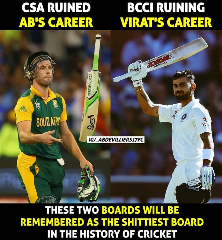 Irfan_irru_17's tweet photo. Few cricket team doesn't need opponent to defend their team just their cricket boards are enough 

Random thoughts 💭 

#ViratKohli #viratkholi #Viratvsbcci #CSA https://t.co/E0smgYEWOt