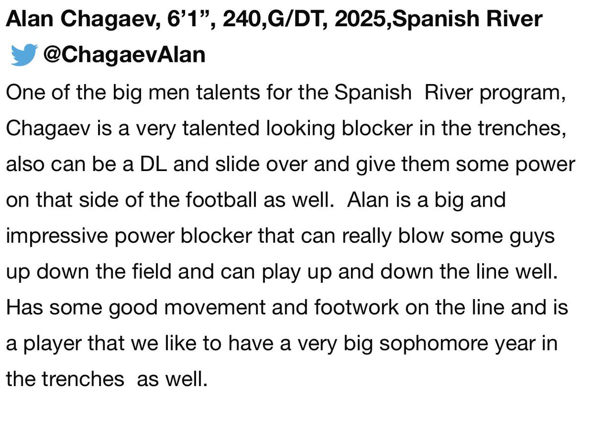 ChagaevAlan's tweet photo. Can’t wait for what’s ahead of me.

@6starfootballFL @EraPrep @ESPNTop63 @river_boyz1 @AABonNBC @CoachHeadley https://t.co/ddNJviOGaY