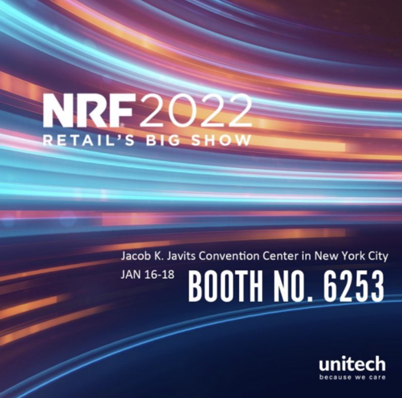 UnitechLatam's tweet photo. Los esperamos del 16 al 18 de Enero en el esperado NRF en NYC! Estaremos en booth #6253 ansiosos de recibirlos y mostrarles todas nuestras novedades! Ahi los vemos! https://t.co/GcY5eEqAYk