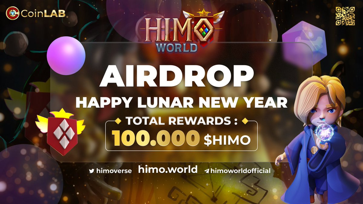 bryanlreal's tweet photo. 🎆To celebrate the in-coming Lunar New Year, @himoworldglobal is holding a big airdrop event with total rewards of 100.000 $HIMO! 😍
⏰End Date: 13 February 2022.
ℹ️ Details on how to join: https://t.co/gGvp2kKXDl
😉Good luck guys!🌟🌟🌟
#CoinLAB #HimoWorld https://t.co/4vtXL36nIz