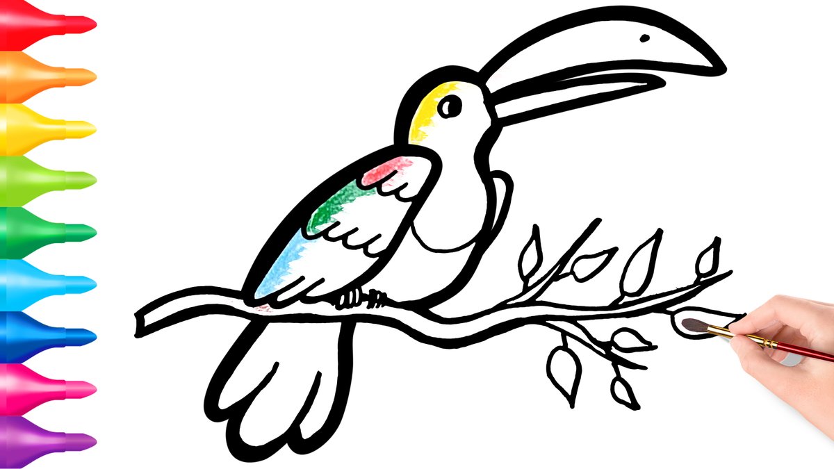 toy_today's tweet photo. How to draw a Bird easy... #drawing #coloring #birds 
👉👉 https://t.co/UqH2wVwA6c https://t.co/5yzQxfdGsg
