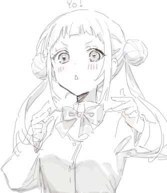 これは少し前に絵チャで描いた
ラブライブスーパースターの子達 