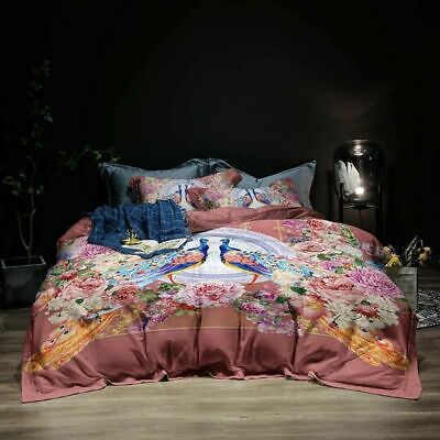 Peacock Blossom Beddings Bed Sheets Silky Soft Satin Cotton Bedsheet Pillowcases https://t.co/mXvKs2qmgl eBay https://t.co/mYyOORW5Kk