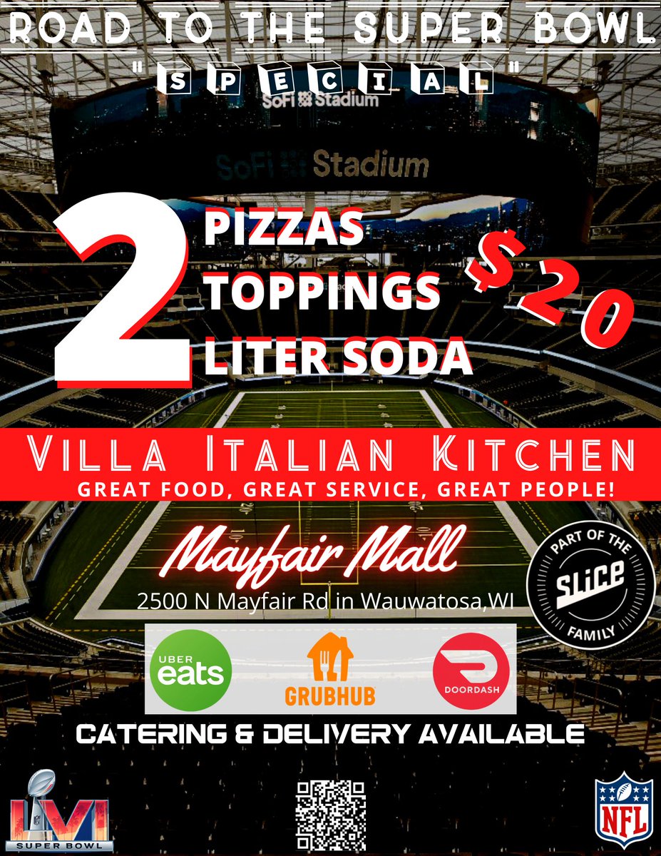 Milwaukee & Surrounding areas! Piazza & Football is great together and I know we all pum