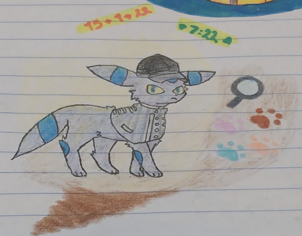 ChanekeSimp's tweet image. Umbreon as shuichi
 #ポケモン  #umbreon #Pokemon #draw