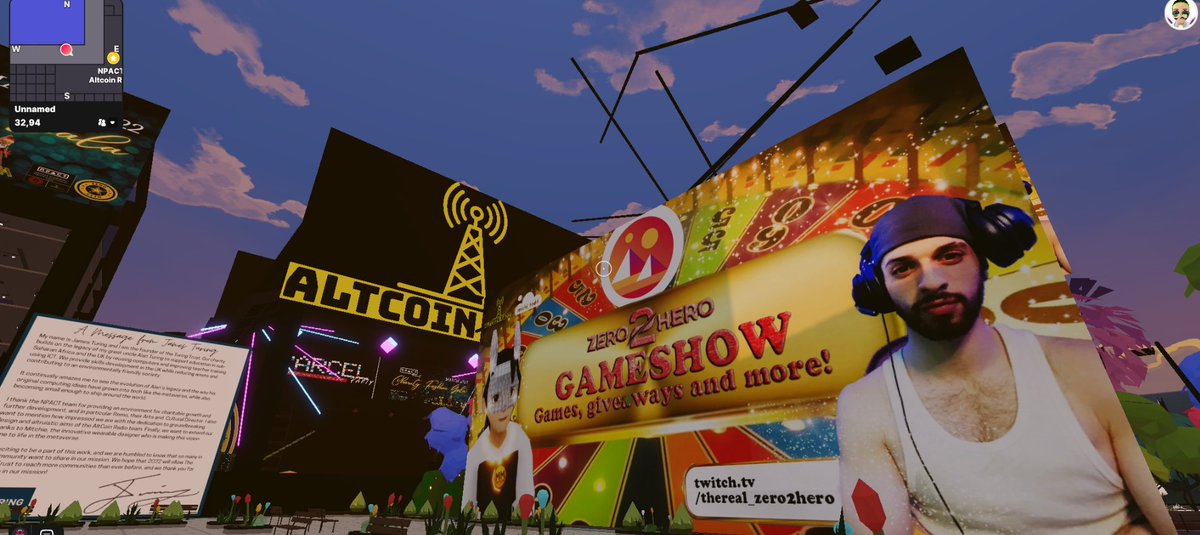 Check out <a href="/zero2hero_DCL/">ZERO2HERO</a> Tomorrow with @RadioAltcoin and <a href="/y_youmack/">YouMack</a> as we chase his first #poap 👀
#nftgiveaway 
✅RT+Comment ETH Addy
10 ACR #decentraland wearables 
Poap will be live tomorrow, Come tryout the Parkour now for fun 👇
play.decentraland.org/?island=I53as&…
#Play2Earn #P2E #Meta