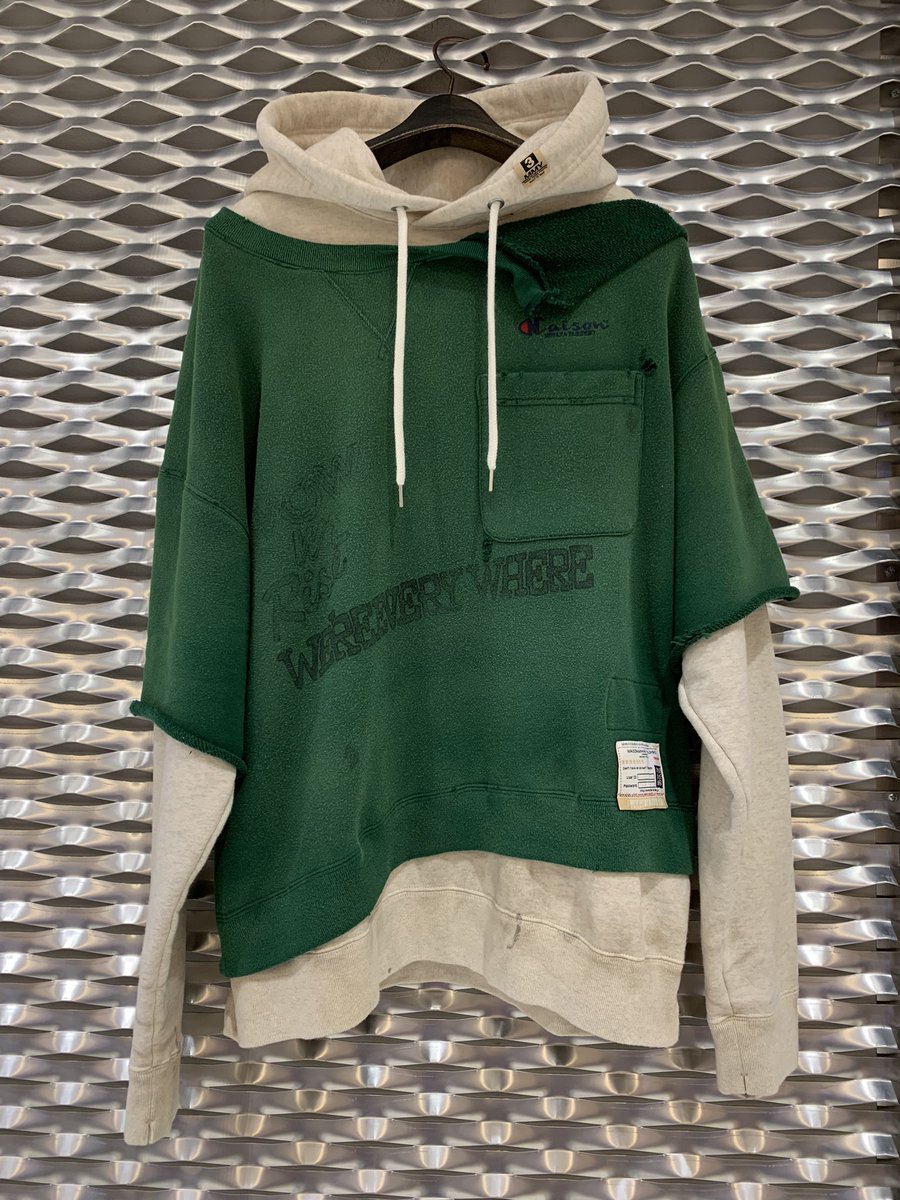 RF_nagoya's tweet photo. 【Maison MIHARA YASUHIRO】
・SHIFT SIDE COMBINED HOODIE
black green
SIZE46 48
¥55,000(tax in)

#maisonmiharayasuhiro #メゾンミハラヤスヒロ　#royalflash https://t.co/4IM8Iol82X