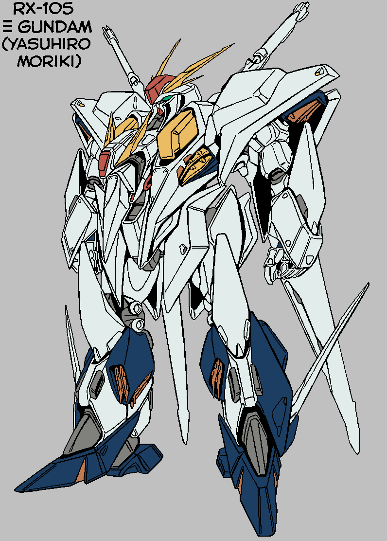 After some hours, finally done the RX-105 Ξ Gundam by Moriki. I
