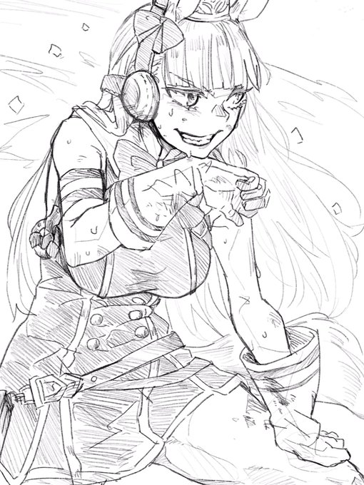 ドロップキック待機ゴルシ *修正再掲 