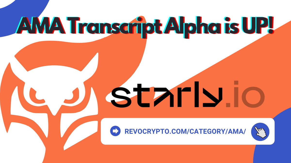 theamaroom's tweet photo. Missed an AMA? #AMATranscript with @StarlyNFT is now available! 🙌
➡️https://t.co/RfO0apAC5e https://t.co/W4gRnxhQIn