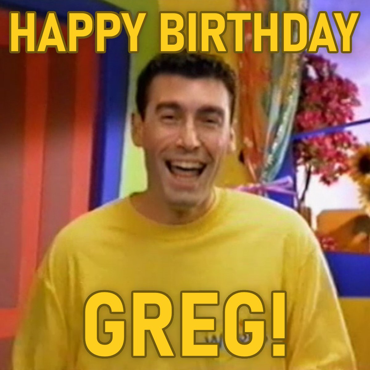 TWMAppreciation's tweet photo. Happy Birthday Greg! #TheWiggles #TheWigglesMovie https://t.co/2fvKfpdYBy
