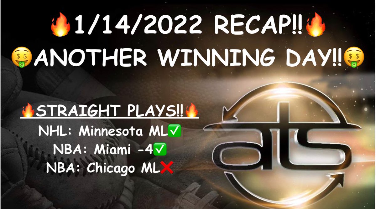 ATSSportPicks's tweet photo. 🤑RECAP!!🤑

🔥28-12-1🔥 

#ATS #WeWinWhenYOUWIN  #sportsbetting #sportsbettingadvice #sportsconsultant #sportsconsulting #parlay #handicapper  #ncaa #nba #nhl #mlb #mls #giveaway #barstoolsportsbook #freepicks #parlay #parlaywinner https://t.co/eHoh1f2tJz