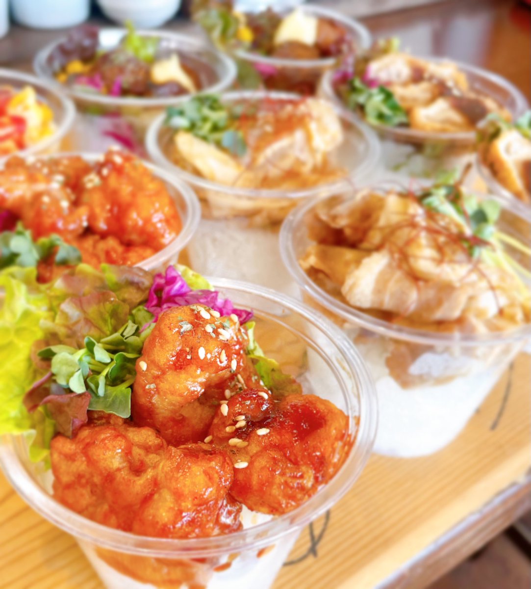 Lolly4_2014's tweet photo. 当店のカップライスは、ブーケのイメージです🌸美味しい小さなカラフルご飯。

ひとつ200円、３つで500円✨
小学生ぐらいの子が、お駄賃持って買いに来てくれると嬉しいなと思い、このお値段にしました☺️

#カップライス #テイクアウト #春日井カフェ #キッズスペース完備 #雑貨カフェ #ロリーフォー https://t.co/wP4BisurBE