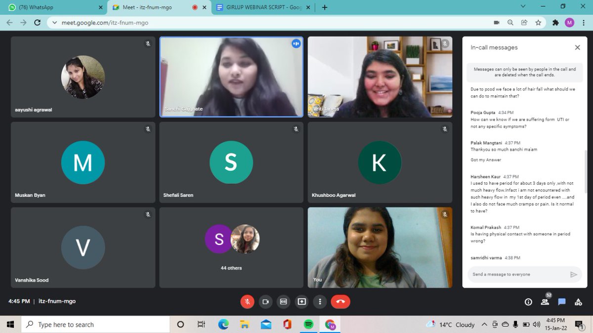 Sanchi Gajghate (she/her) (@sanchigajghate) on Twitter photo Such an incredible session of this weekend!
It's always an immense pleasure to have myth bursting interraction with young minds and create an awareness around MHM & SRHR.
#MHM #HaqSePERIOD #Youngjae
<a href="/HaqSePERIOD/">HaqSePERIOD</a> <a href="/PeeSafe/">Pee Safe</a> <a href="/GirlUp/">Girl Up</a> <a href="/MHDay28May/">MenstrualHygieneDay</a> <a href="/MenstruMatters/">Menstrual Matters</a> <a href="/SHFund/">WSSCC ā”ļø SHFund</a> <a href="/UNICEFIndia/">UNICEF India</a> Such an incredible session of this weekend!
It's always an immense pleasure to have myth bursting interraction with young minds and create an awareness around MHM & SRHR.
#MHM #HaqSePERIOD #Youngjae
<a href="/HaqSePERIOD/">HaqSePERIOD</a> <a href="/PeeSafe/">Pee Safe</a> <a href="/GirlUp/">Girl Up</a> <a href="/MHDay28May/">MenstrualHygieneDay</a> <a href="/MenstruMatters/">Menstrual Matters</a> <a href="/SHFund/">WSSCC ā”ļø SHFund</a> <a href="/UNICEFIndia/">UNICEF India</a>