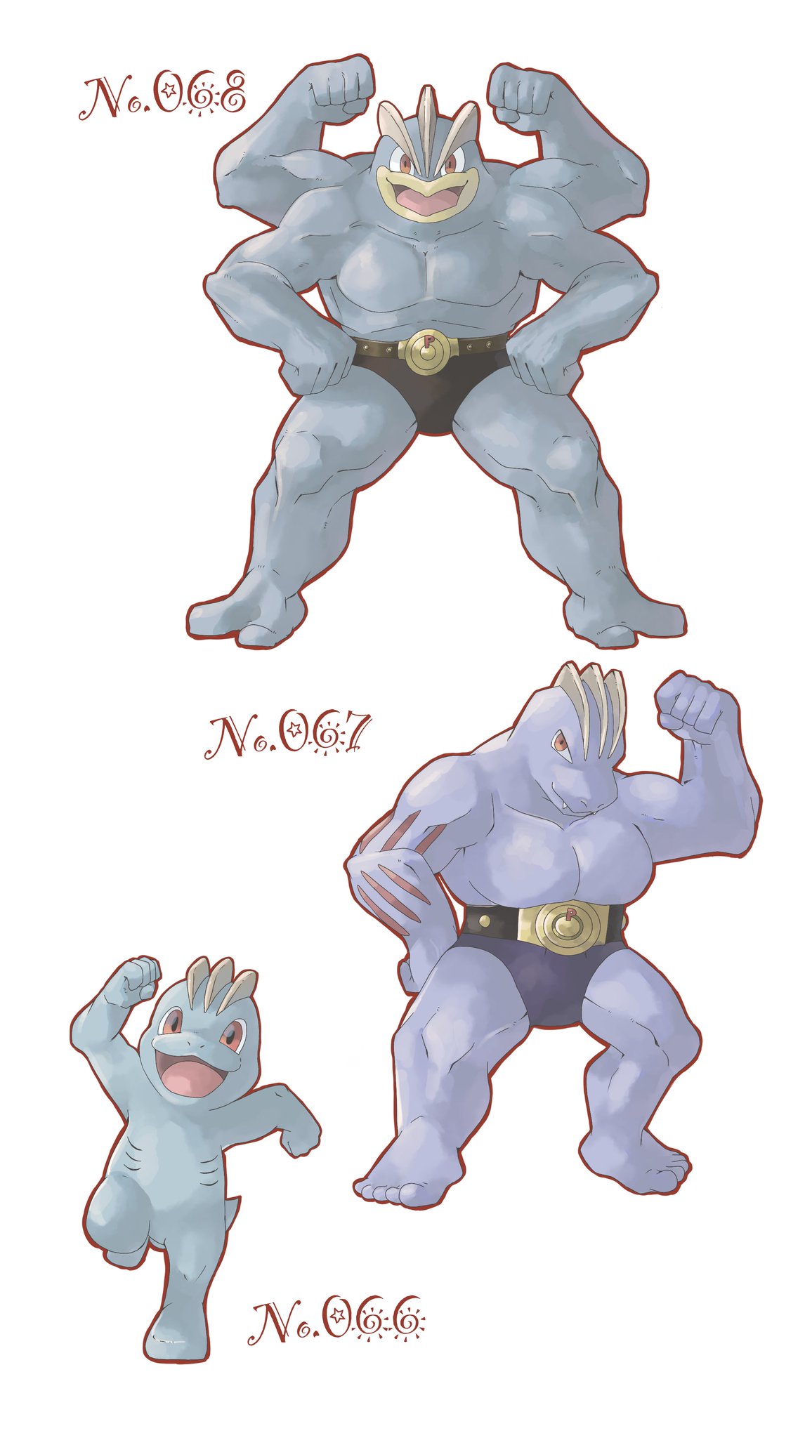 PSA9 PSA8 ワンリキー ゴーリキー カイリキー 3枚セット 連番 旧裏面