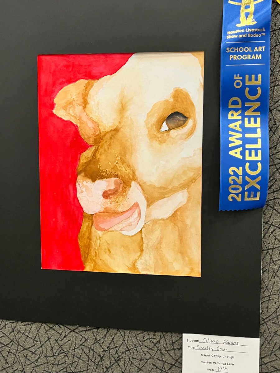 CaffeyJH's tweet photo. Rodeo Art at Caffey !!! Great job Cardinals on your beautiful artwork. We had so many 1st and 2nd place ribbons. Ms. Laza thank you for supporting and inspiring creativity !!
#timetofly #jcjh #houstonrodeo #rodeoart https://t.co/w0WhM2wiAr