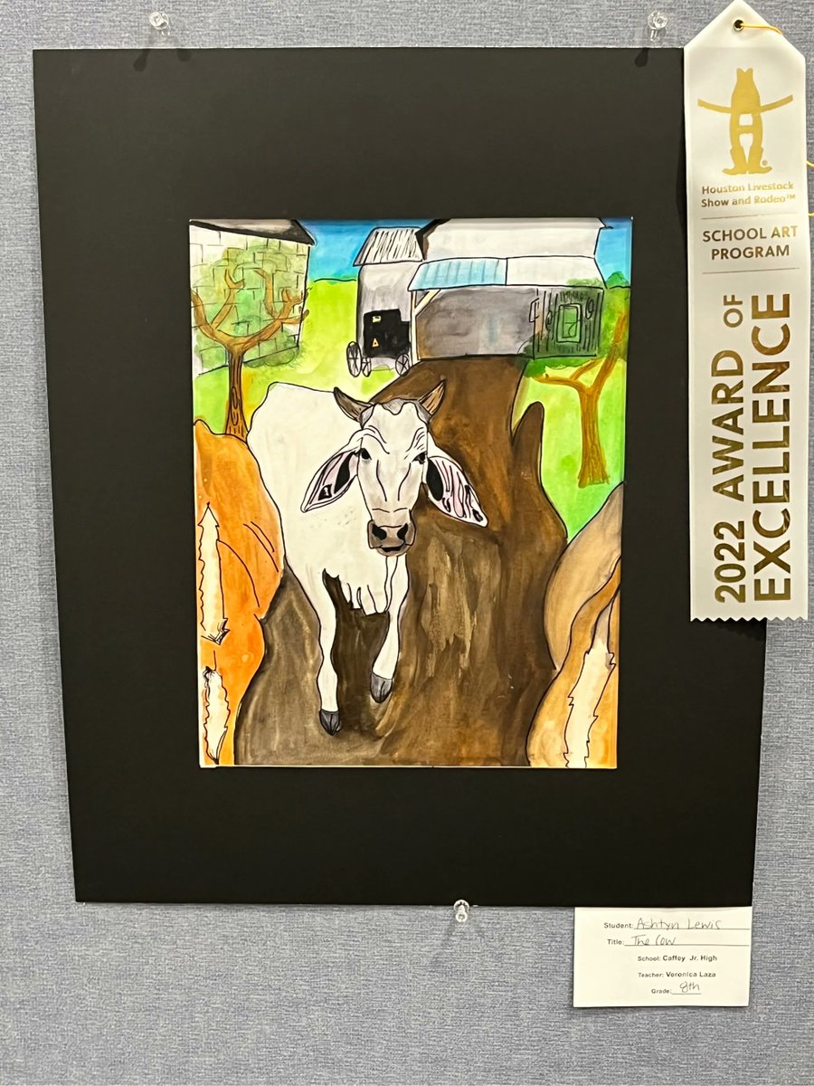 CaffeyJH's tweet photo. Rodeo Art at Caffey !!! Great job Cardinals on your beautiful artwork. We had so many 1st and 2nd place ribbons. Ms. Laza thank you for supporting and inspiring creativity !!
#timetofly #jcjh #houstonrodeo #rodeoart https://t.co/w0WhM2wiAr