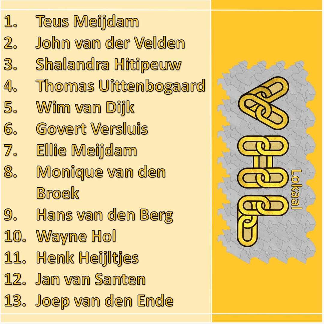 Met trots presenteren  we hierbij de eerste tien kandidaten  op onze kieslijst  voor de #gemeenteraadsverkiezingen dit jaar in maart!