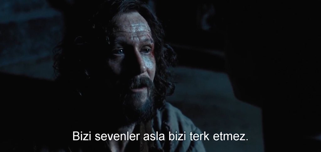 "Bizi gerçekten sevenler, bizi asla terk etmezler."

🎬  Harry Potter