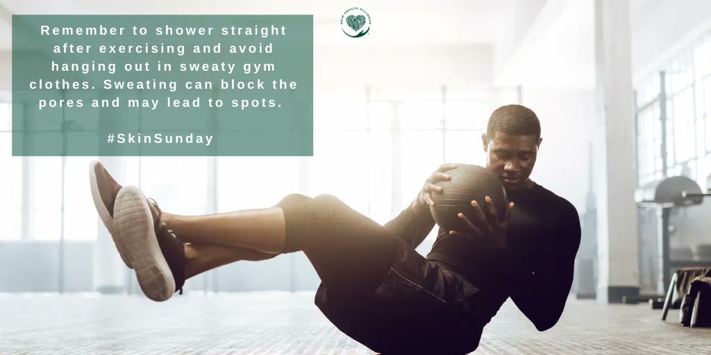 skinhealthall's tweet photo. New year, new you? If you’re hitting the gym, change out of your workout clothes sooner rather than later as it may be better for your skin. #SkinSunday⠀
⠀
#SkinHealthAlliance #gym #exercise #workout #run #sport #skin #skinhealth #healthyskin #healthylife #skinproblems https://t.co/OL0nfGKMTc