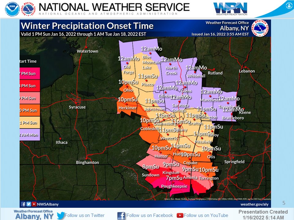 NWSAlbany's tweet photo. Key points and graphics from the winter storm expected tonight into Monday. Full briefing: https://t.co/6nrg6TlQi4 https://t.co/Ial1Zp7YKu