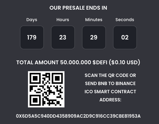 defiswap_app's tweet image. DeFiSwap is an open and connected decentralized financial system designed for the new internet and metaverse. ico.defiswap.app ICO Date: January 15, 2025 End: June 8, 2022 
Starting price: $0.10 Accepts: BNB

#defi #PancakeSwap Fork #bitcoin #Binance