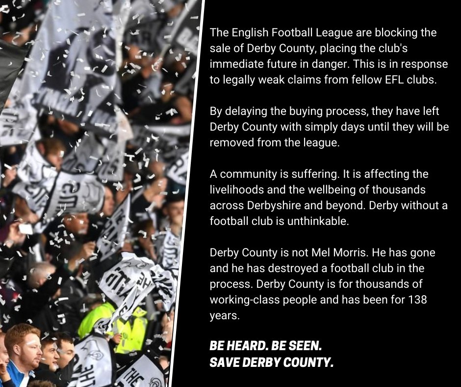 Now is the time to be heard. #dcfc #dcfcfans <a href="/EFL/">EFL</a>