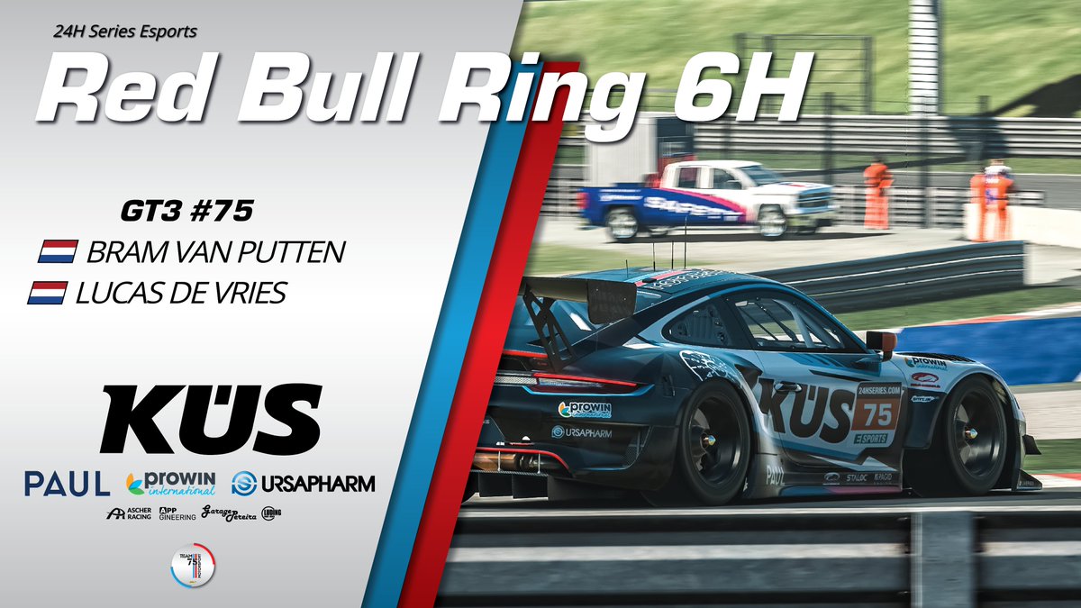 Déjá vu! 😅 We're back at the Red Bull Ring and back for another 6️⃣ hours! 👊

3️⃣ Porsches, 3️⃣ classes, 1️⃣ race. TODAY, at 14:00 UTC. 📺 : bit.ly/34XbL5B

<a href="/team75bernhard/">TEAM 75 Bernhard</a> <a href="/kuesofficial/">KÜS</a> <a href="/Timo_Bernhard/">Timo Bernhard</a>
<a href="/CkModelcars/">ck-modelcars.de</a> <a href="/PorscheRaces/">Porsche Motorsport</a> <a href="/Customer_Racing/">Porsche.CustomerRacing</a> <a href="/PorscheNewsroom/">Porsche Newsroom</a> <a href="/FRIUM/">friumn:</a>