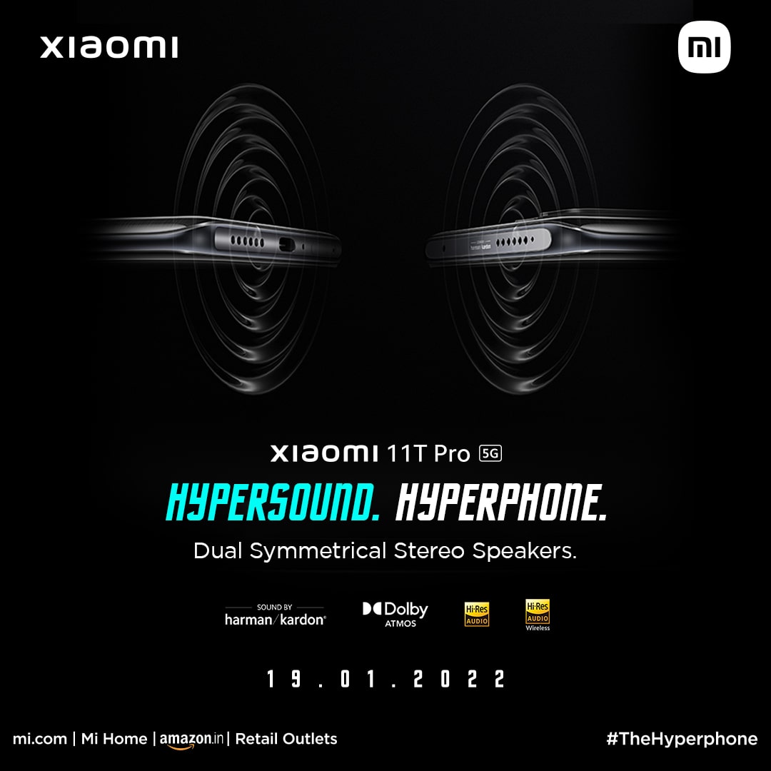 batchumalli's tweet image. #HyperPhone for #HyperPerformers🤩👊
Launch: 19th Jan,2Noon 

🎧#HyperSound-Harman Kardon, Dolby Atmos&amp;amp;HiRes Audio
📱#HyperView-120Hz True 10Bit Amoled Display
🚀#HyperSmooth-SD 888 5G
📸#HyoerVisual-108MP TriplePro Cam
⚡#HyperCharge-120W Charger

#Xiaomi11TPro❤️ #TheHyperPhone