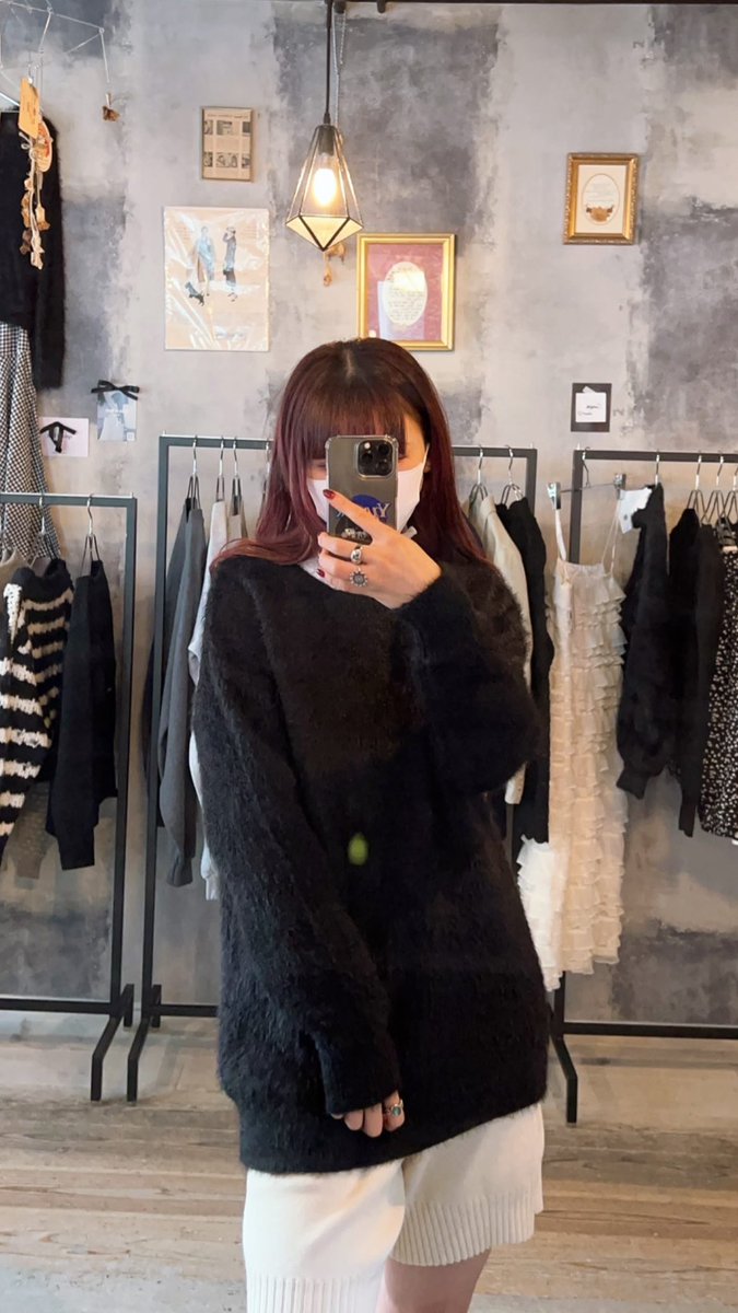 本日もご来店ありがとうございました🐈‍⬛🤍
knit half pants 着回しコーデです！