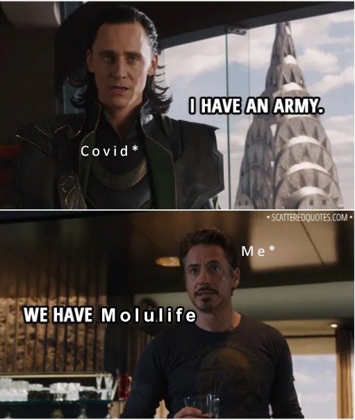 Follow all the covid protocols for Covid 19 , even if it hits you we have #MolulifeTab with us 🙌