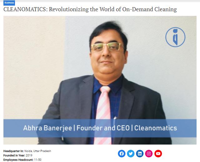 Cleanomatics1's tweet photo. We are proud to announce that our company @Cleanomatics1  received this recognition! Our heartiest Congratulations to Mr. Abhra Banerjee and to the @Cleanomatics1  team for their achievement!

https://t.co/S5GiEXJ4Gv https://t.co/KIwFzaXaKp