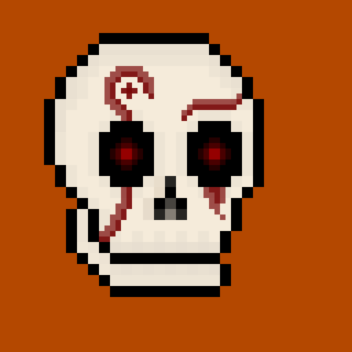 Scary necromancer's spooky skull 
It might become part of ur collection
Hurry up to be first one to buy it
#Cryptoskulls #ETH #NFTCommunity  #NFTs #cryptoart #pixelart
opensea.io/assets/matic/0…