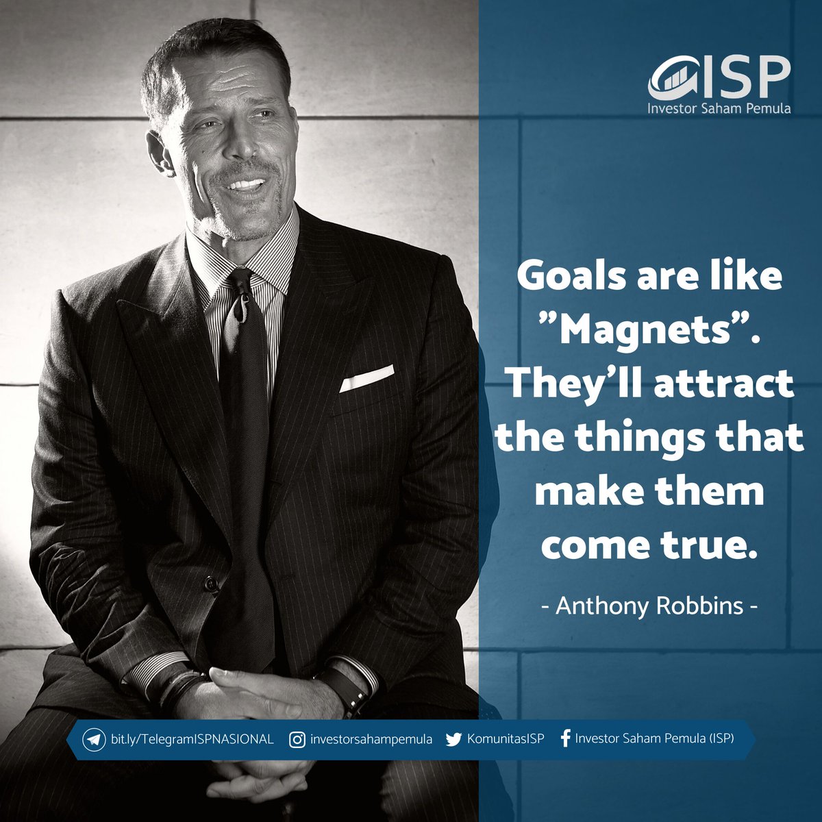 Happy Sunday Yang ga seberapa sun ini 

Mimin Mau drop Quote of the Day yang mimin kutip dari bapak motivator dunia "Anthony Robbins"

Orang bijak pernah berkata
"kita di masa mendatang, sangat ditentukan dengan apa yang kita sering fikirkan di masa ini".