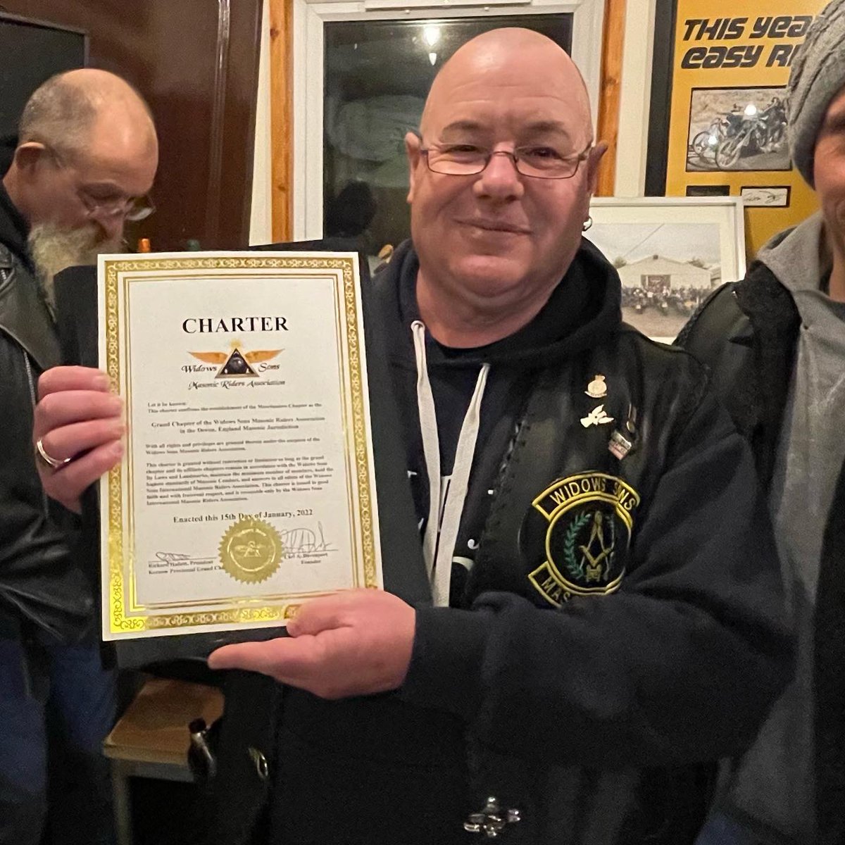 wskernow's tweet photo. Widows Sons MRA England, Kernow Grand Chapter are very pleased to announce the chartering of WS Devon provincial Grand Chapter- Moorlanders 
Now having 6 Chapters across England &amp; Wales
A big congratulations to their new President and his officers https://t.co/pyrnKupVy8