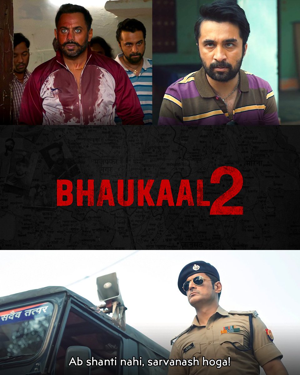 MXbyPrimeVideo's tweet photo. Ab #PhirMachegaBhaukaal 🔥

#Bhaukaal2, releasing on 20 January. https://t.co/Lo8Eb7xho5