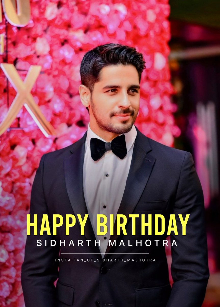 _krishhhh___'s tweet photo. Wishing you a very very Happy Birthday idol. Good wishes for your upcoming blockbusters, ✨ Keep rocking Shershaah of bollywood 💪 we love you always. ❤️ @SidMalhotra 
#HappyBirthdaySidharthMalhotra https://t.co/XiQsaq9m7F