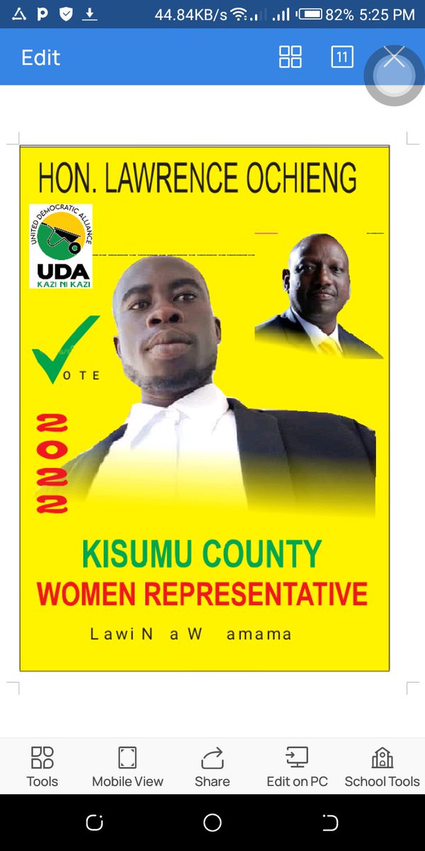 CbsOchieng's tweet photo. @Jane_FKyalo Meanwhile Kisumu Women Rep seat is gone. I'm ready for the task. @Jane_FKyalo https://t.co/s5HhpIQVfU