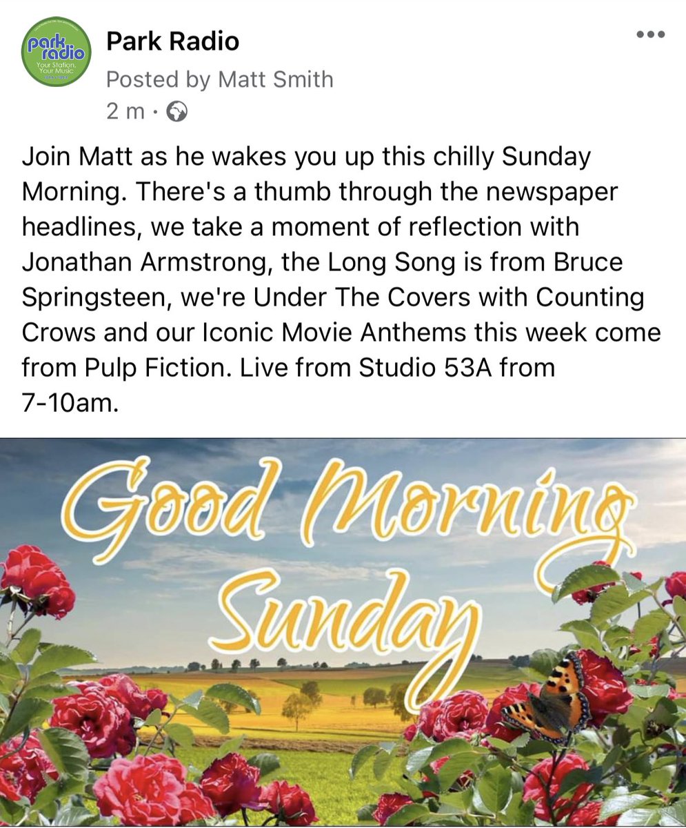 Ask your smart speaker to ‘Play Park Radio Diss’ …