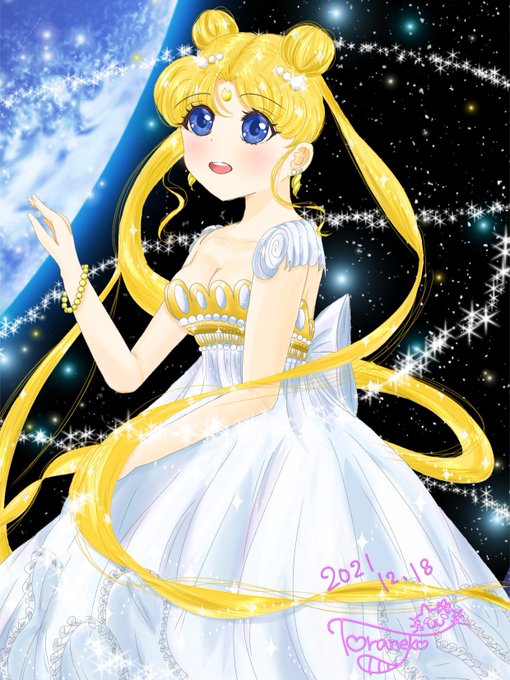 お迎え済 手描きイラスト プリンセス セレニティ Www Vetrepro Fr