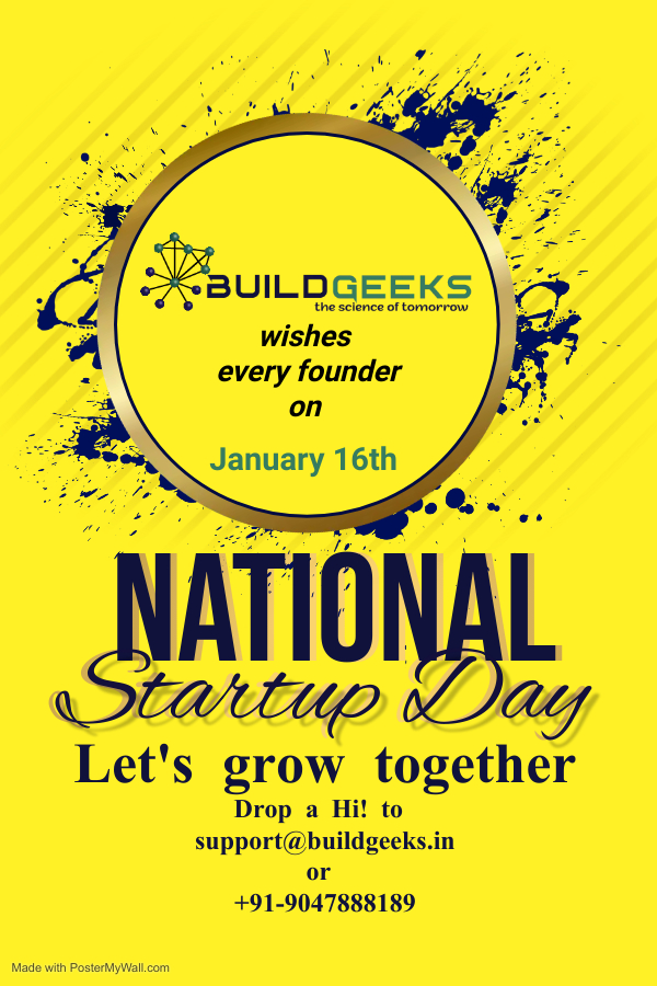 buildgeeks2020's tweet photo. Startups are a journey! Startup is an emotional ride!!
To every individual who has a dream, who has an idea to make this world wonderful, comfortable, fun and engaging happy National Startup Day!
#startupindia #startupjourney #buildgeeks #biology #bioinformatics #gaming #edtech https://t.co/zGAgXJUqzN