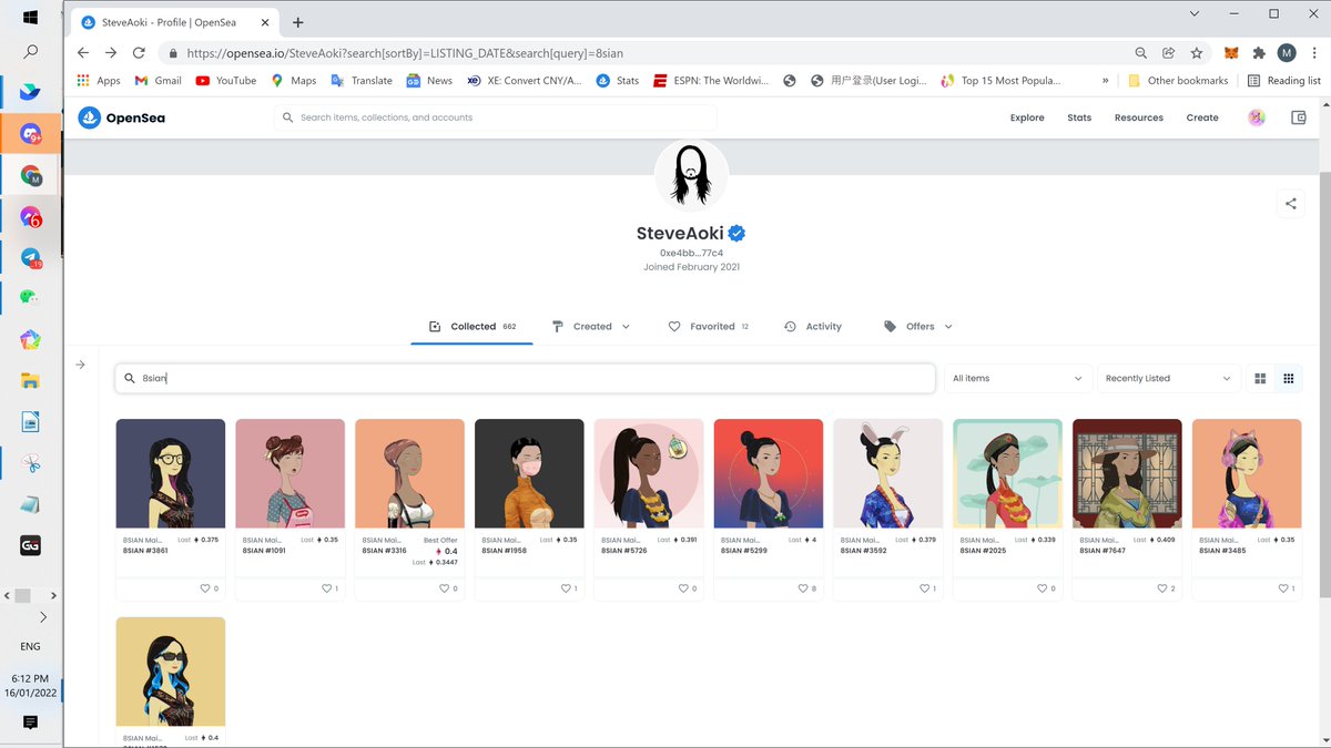 <a href="/steveaoki/">Steve Aoki</a> You have just put the ENTIRE 8SIAN Team on Cloud 9! Someone pinch me, is this for real?

One of the most respected and innovative individuals in this NFT space and does it all with UBER-SWAG.

Thank you so much for the support! 💞👑

#NFTs #Metaverse #8SIANFOLLOW8SIAN