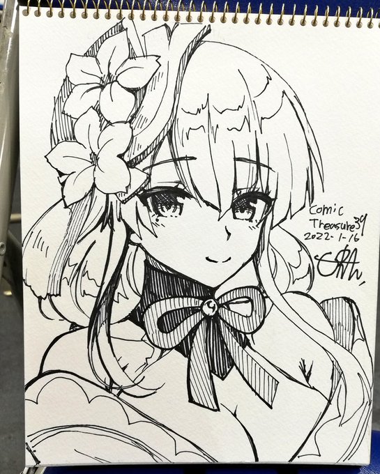 今日描いたスケブです 