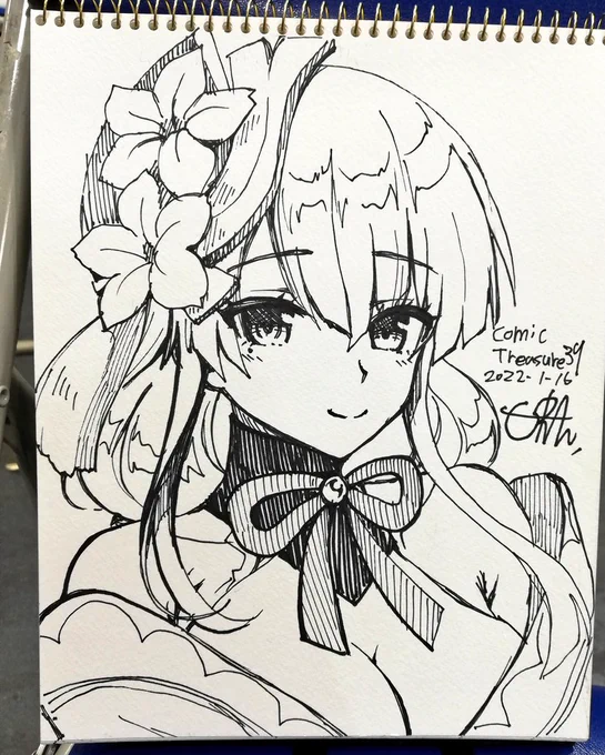今日描いたスケブです 