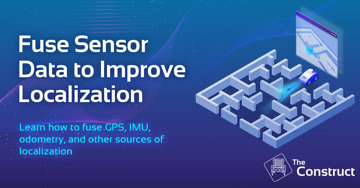 _TheConstruct_'s tweet photo. How can you improve the localization of your #robot when you have #multiple #localization #sensors?
Learn how to fuse #GPS, #IMU, #odometry, and other sources of localization
๐๐ผ https://t.co/SSeltr1UDj
#RobotNavigation #goROS #LearnROS https://t.co/DUAkAgkvuE