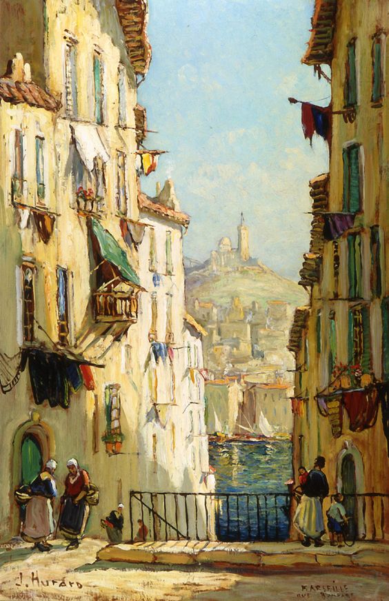 jeanpaul_kopp's tweet photo. Joseph Hurard (1887-1956)
"Notre-Dame de la Garde et les escaliers de la rue Bompart" - 1915 
#Marseille https://t.co/KDFIdofFfm