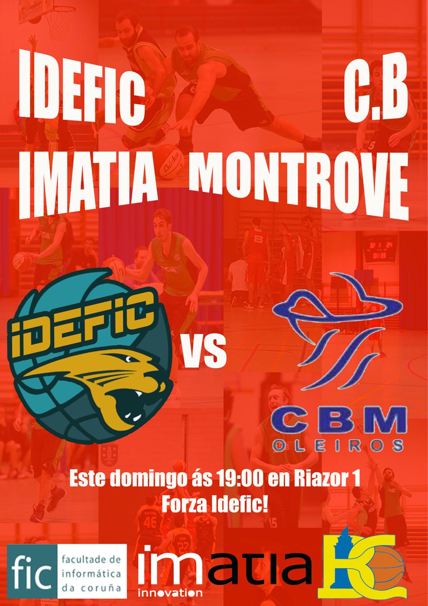 FIC_UDC's tweet photo. Nueva oportunidad para @IDEFIC este domingo a las 19h en la polideportiva de Riazor 1!! #ForzaIDEFIC https://t.co/MPJwWLKm7U