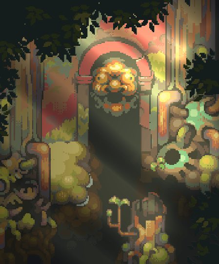 An unfinished work. but my lazy ass can’t put anymore effort in it. QQ #pixelart