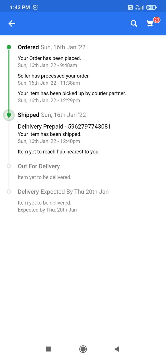<a href="/flipkartsupport/">FlipkartSupport</a> Flipkart delivers my order to my doorstep without any problem.